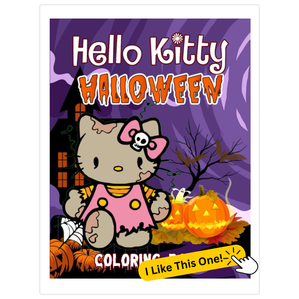 Hello Kitty Halloween Coloring Book