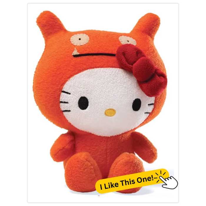 UGLYDOLLS Hello Kitty Dressed Up As a 7" Wage