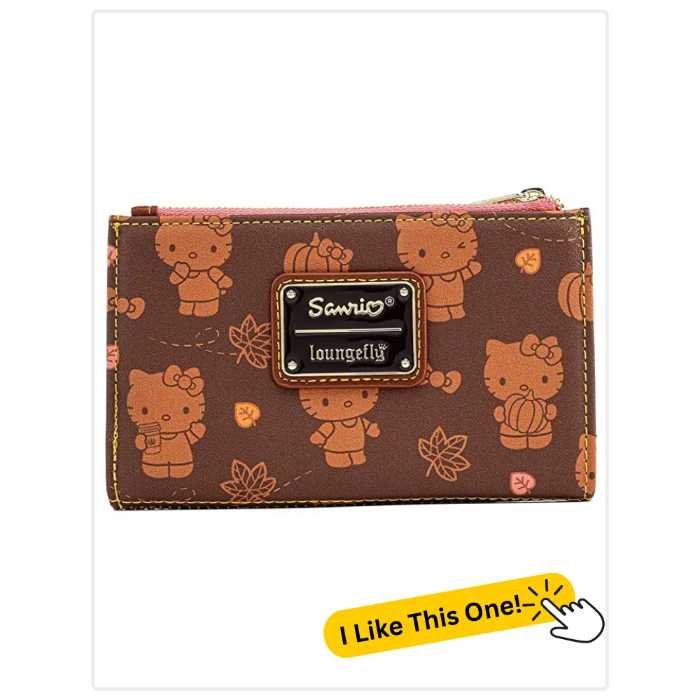 Loungefly Hello Kitty Pumpkin Spice All Over Print Flap Wallet