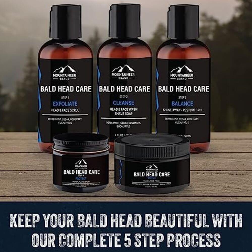Mountaineer Brand Bald Care 5-Step Care Line