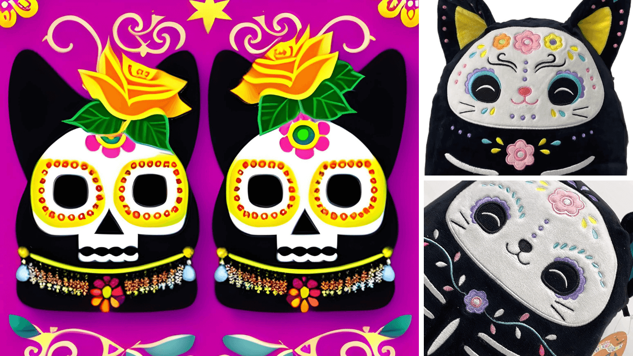 Day of the Dead Sugar Skulls and Squishmallows